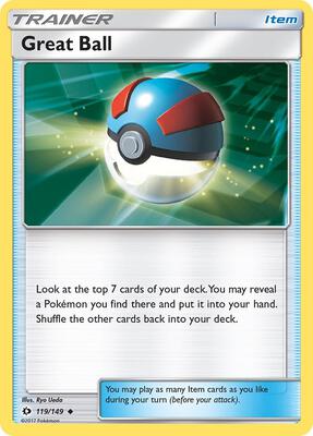 Great Ball card from SM Base Set