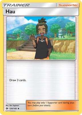 Hau card from SM Base Set