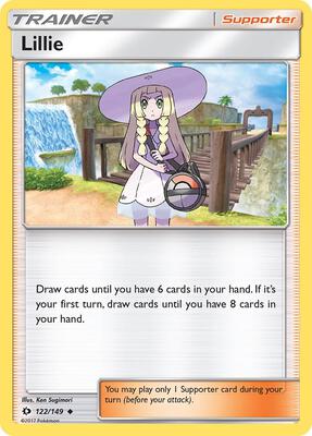 Lillie card from SM Base Set