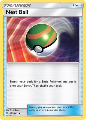Nest Ball card from SM Base Set