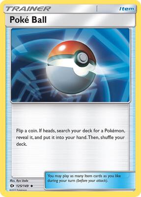 Poke Ball card from SM Base Set