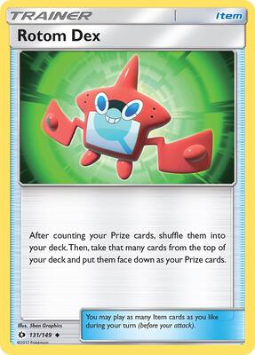 Rotom Dex card from SM Base Set