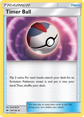 Timer Ball card from SM Base Set