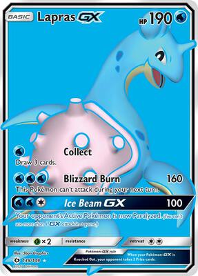 Lapras GX (Full Art) card from SM Base Set