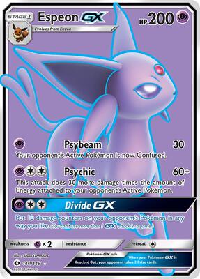 Espeon GX (Full Art) card from SM Base Set