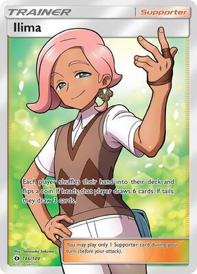Ilima (Full Art) card from SM Base Set