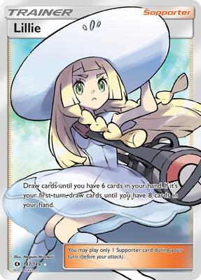 Lillie (Full Art) card from SM Base Set