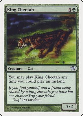 King Cheetah card from 9th Edition