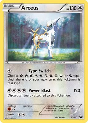 Arceus - XY197 card from XY Promos