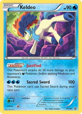 Keldeo - XY191 card from XY Promos