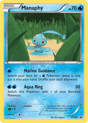 Manaphy - XY190 card from XY Promos