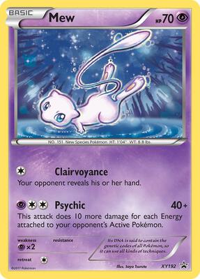 Mew - XY192 card from XY Promos