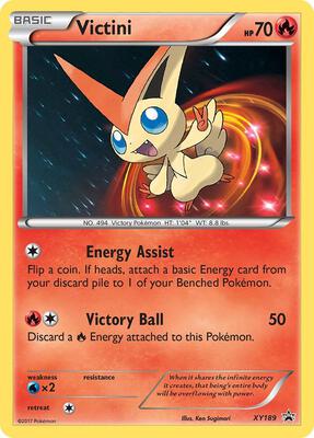 Victini - XY189 card from XY Promos