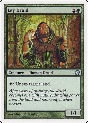 Ley Druid card from 9th Edition