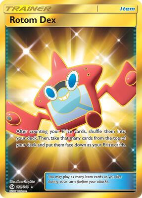 Rotom Dex (Secret) card from SM Base Set
