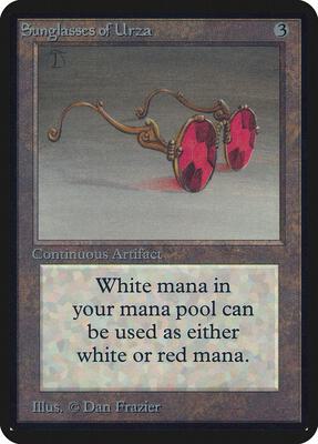 Sunglasses of Urza card from Alpha Edition