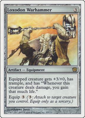 Loxodon Warhammer card from 9th Edition
