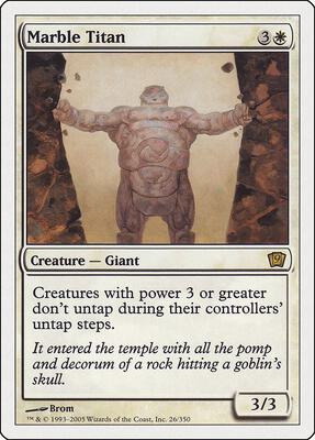 Marble Titan card from 9th Edition