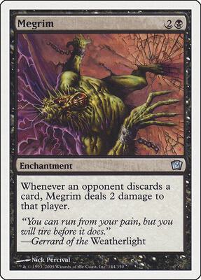 Megrim card from 9th Edition