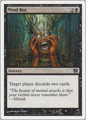Mind Rot card from 9th Edition