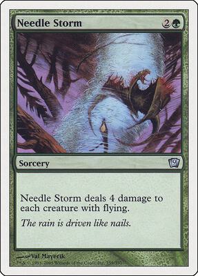 Needle Storm card from 9th Edition