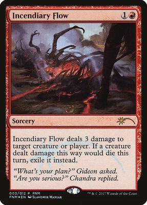 Incendiary Flow card from FNM Promos