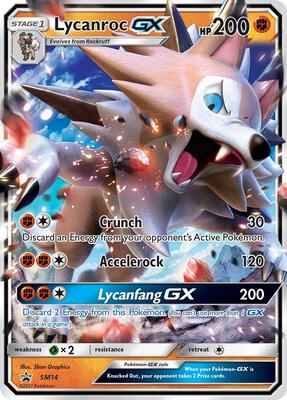 Lycanroc GX - SM14 card from SM Promos