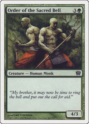 Order of the Sacred Bell card from 9th Edition