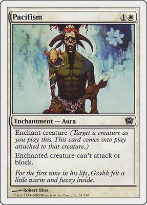 Pacifism card from 9th Edition