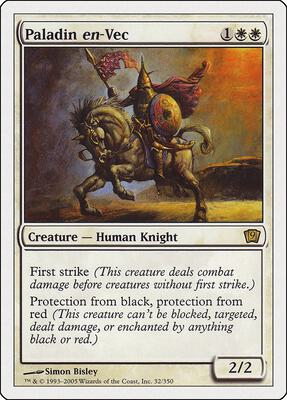 Paladin en-Vec card from 9th Edition