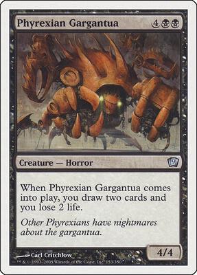 Phyrexian Gargantua card from 9th Edition