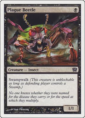 Plague Beetle card from 9th Edition