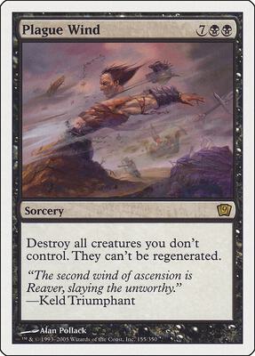 Plague Wind card from 9th Edition