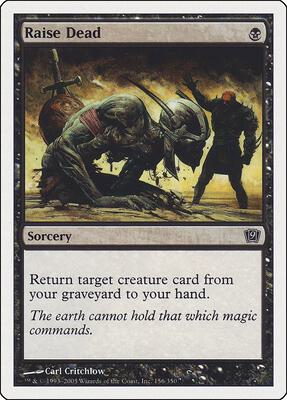 Raise Dead card from 9th Edition