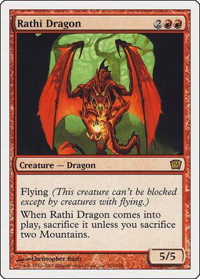 Rathi Dragon card from 9th Edition