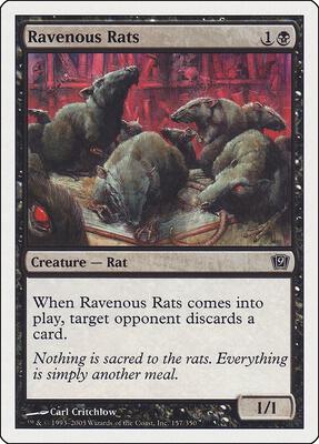 Ravenous Rats card from 9th Edition