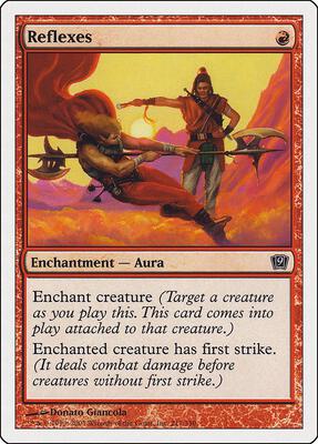 Reflexes card from 9th Edition