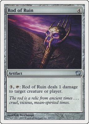 Rod of Ruin card from 9th Edition