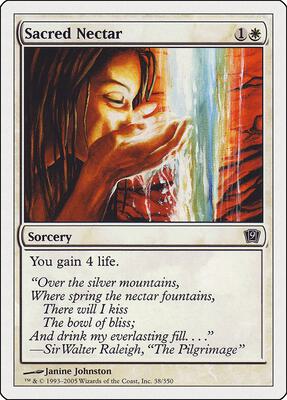 Sacred Nectar card from 9th Edition