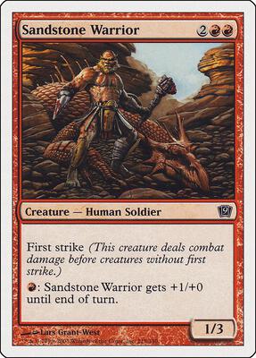 Sandstone Warrior card from 9th Edition