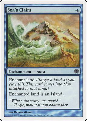 Sea's Claim card from 9th Edition