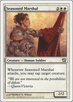 Seasoned Marshal card from 9th Edition