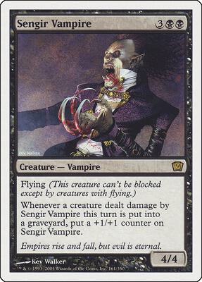 Sengir Vampire card from 9th Edition