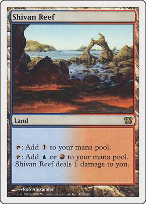 Shivan Reef card from 9th Edition