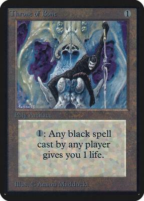 Throne of Bone card from Alpha Edition