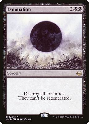 Damnation card from Modern Masters 2017