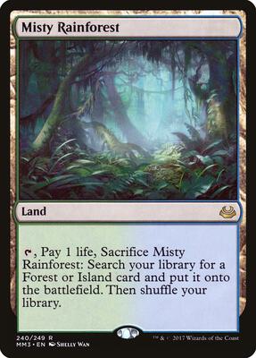Misty Rainforest card from Modern Masters 2017