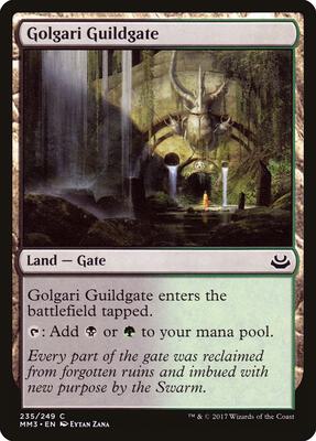 Golgari Guildgate card from Modern Masters 2017