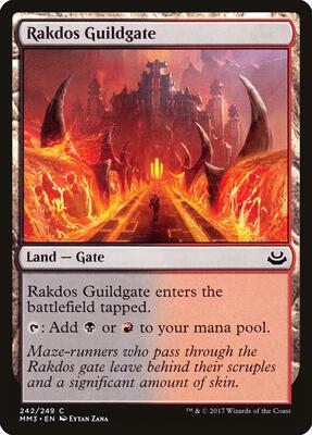 Rakdos Guildgate card from Modern Masters 2017