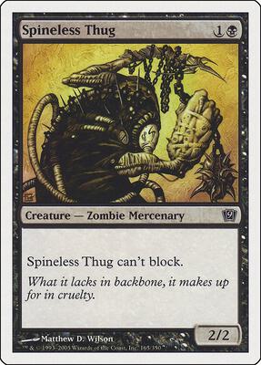 Spineless Thug card from 9th Edition